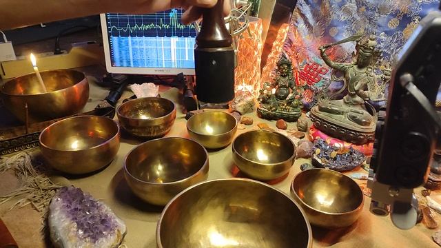 ЧакроНабор 7чаш индийский строй 432-768гц.  3.4кг