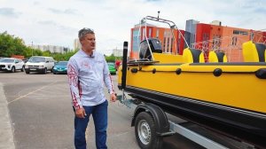 5.5 м ДРАЙВА. ВОДОМЕТНЫЙ РИБ от КБ Амфибии. Лодка для ЛЮБЫХ РЕК и дорог