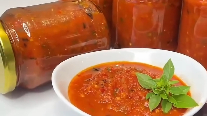 Соус «Болоньезе» на зиму...🍅🌿😋    Рецепт в описании ✍️