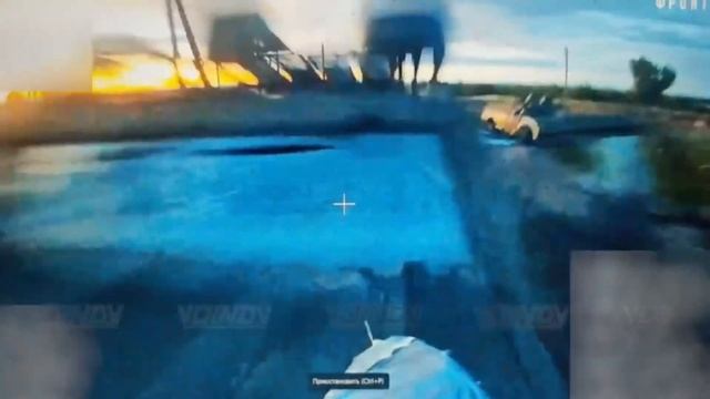 Бронеавтомобиль ВСУ уничтожен дронами-камикадзе