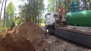 Монтаж подземного газгольдера