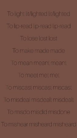 Неправильные Глаголы Часть 12 Irregular Verbs Part 12
