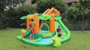 Надувной батут Happy Hop "Тропикана" арт. 9364