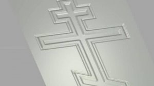Модель креста в ArtCam.