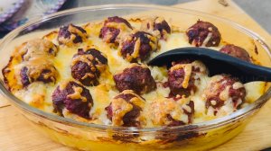 Картофель с фаршем в духовке / Запеканка из картофеля с фаршем под сыром (вкусно и просто)