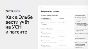 Как в Эльбе совмещать УСН и патент