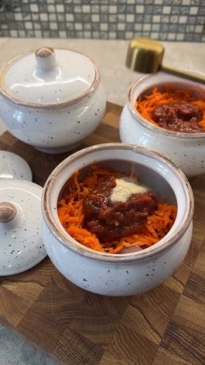 🍲 Гречка по-купечески с курицей в горшочках