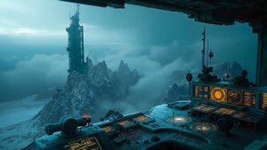 CITADEL Mountain Outpost  Immersive Sci-Fi Ambience for Study & Relaxation 4K