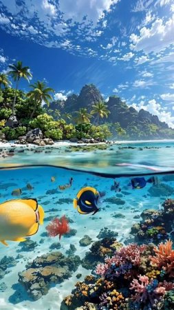 Водный мир 🌏 🐬🐟🐠🐡🦈🐙🐚🪸🪼
#красота #море #лето