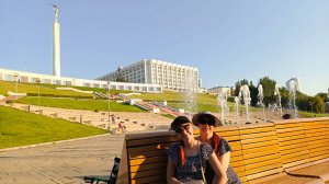 Фонтаны на площади Славы в Самаре.
