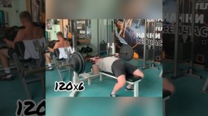 Жим лёжа. Абдуллин Марат. 120 кг.