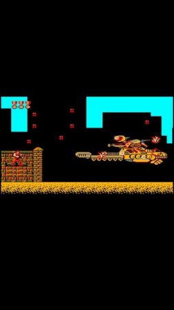 ⚙️ Super Contra X NES — Босс первого уровня: меха в полёте!