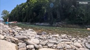 Сочи Лазаревское пляж Взморье, Лагуна и река Псезуапсе сегодня 10 июля 2025. Погода сейчас, море