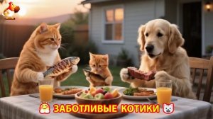 Заботливые котики спешат на помощь (150)