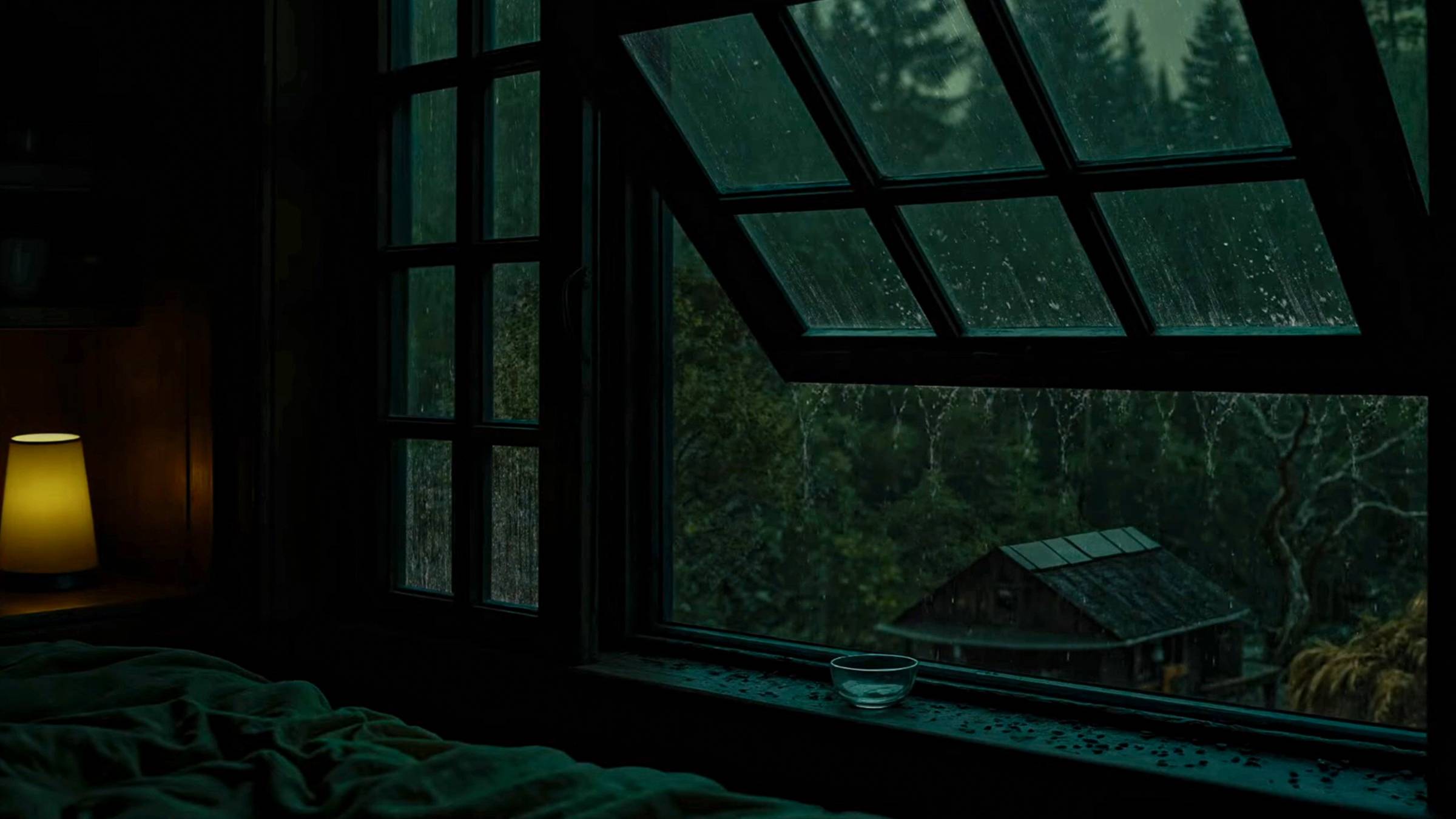 Шум Дождя за Открытым Окном | Ночной Дождь в Деревне для Сна и Спокойствия смотреть онлайн