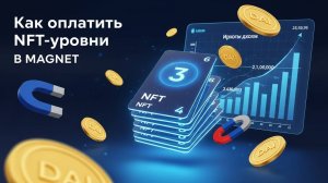 Как зарегистрироваться и оплатить NFT - уровни на платформе Magnet