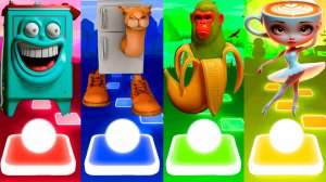 БОМ БОМ БОМ ГАЗУН 🆚 ФРИГО КАМЕЛО 🆚 ШИМПАНЗИНИ БАНАНИНИ 🆚 БАЛЕРИНА КАПУЧИНО | Tiles Hop №60