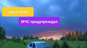 Сад 8 июля.
МЧС предупреждал...