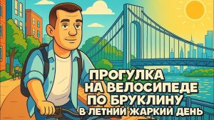 Нью Йорк - Бруклин на велосипеде в жаркий летний день (Kirill New York)