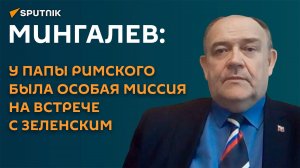 Мингалев: у Папы Римского была особая миссия на встрече с Зеленским