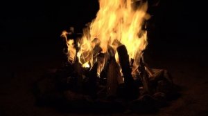 Ночной костер. Успокаивающие звуки природы