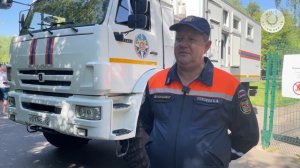 Спасатели на озере Бабошкино