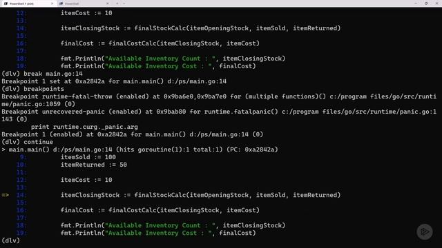 11. Demo - Command Line Debugging with Delve
