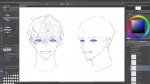 04.Varying male characters’ looks based on personality and mood 1- soft-looking characters