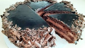 Американский Шоколадный Торт. Очень шоколадный и вкусный!