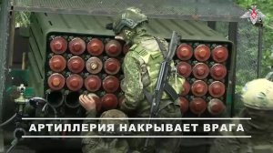 00:00 Расчёты РСЗО «Град» группировки войск «Восток» уничтожили пункт управления БПЛА противника ...