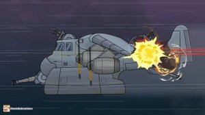 HomeAnimations – Мультики про танки  Небесная битва： Танки сражаются в Летающей Крепости!