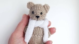 Утяжка и оформление мордочки вязаному мишке