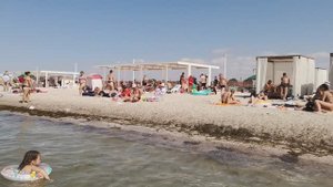 Наш пляж сегодня. 6 июля 2025г. +34 в тени (какая-то херня со звуком, буду разбираться)