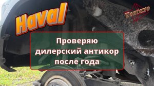 Haval H3. Проверяю дилерский антикор задних подкрылков.