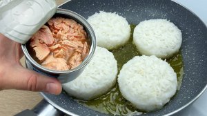 Это так вкусно,😋 я могу готовить их каждый день. Рецепт с рисом и консервированным тунцом