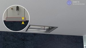 Монтаж душевой системы Fantini  Acquafit за подвесным потолком