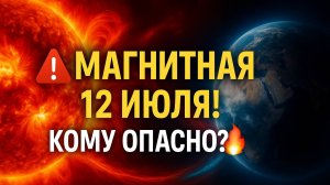 ВНИМАНИЕ! МАГНИТНАЯ БУРЯ 12 ИЮЛЯ 2025 — Кому ОПАСНО? + ТОЧНЫЙ АСТРОПРОГНОЗ НА ДЕНЬ