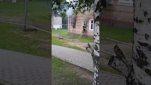 пожар город Старая Купавна на улице Кирова