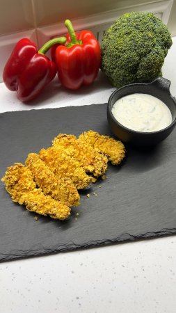 ПП стрипсы из куриного филе без капли масла! Вкуснее, чем в kfc 🤤