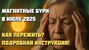 МАГНИТНЫЕ БУРИ в ИЮЛЕ 2025 🌪 Все опасные дни и как их пережить без таблеток