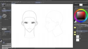 03-1.Drawing proportions and facial shapes in anime to semi-realistic styles