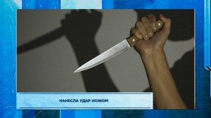 Нанесла удар ножом