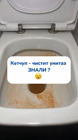 Кетчуп-чистит унитаз ЗНАЛИ ? 😮