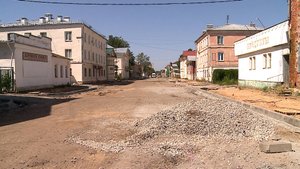 (Рыбинск-40) БЛАГОУСТРОЙСТВО ТРОТУАРОВ НА УЛИЦЕ ЧКАЛОВА