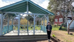 ОТЗЫВ заказчика. Деревянная беседка "Фиеста''. Мастерская Беседок.