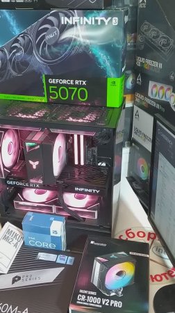 Обзор компактного игрового компьютер за 109 000р. Видеокарта Palit RTX 5070 и процессор i5-14400F