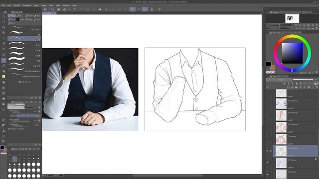 11-1.How to study clothing folds and apply them in practice