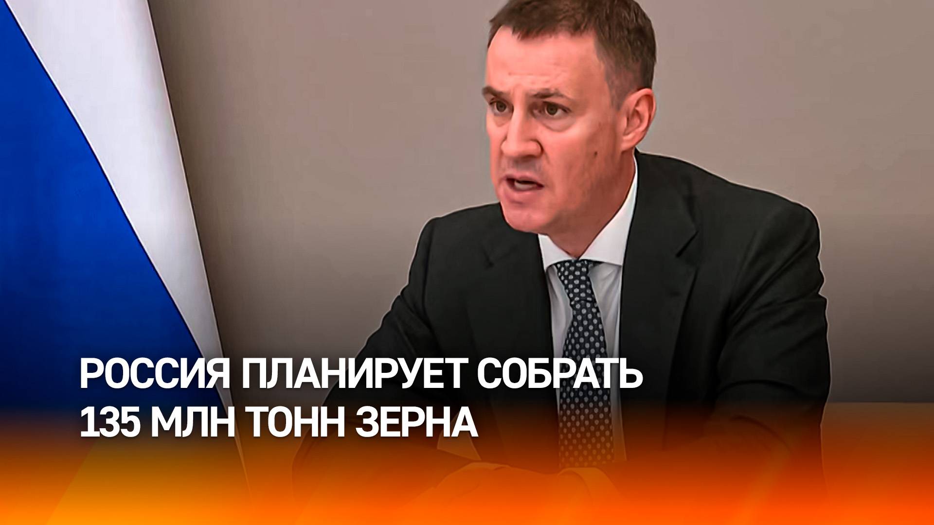 Патрушев: порядка 135 млн тонн зерновых планируется собрать в 2025 году