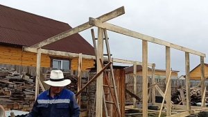 Сарай на покрышках Семыкина(запатентованный фундамент). Каркас сарая своими руками. Сарай 8на3