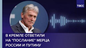В Кремле ответили на "послание" Мерца России и Путину